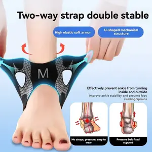 Adjustable Compression Ankle Brace, Elastic Ankle Guard for Pain Relief, Basketball Ankle Support Strap, 1pc Ankle Brace for Sports, Ankle Compression Cuff