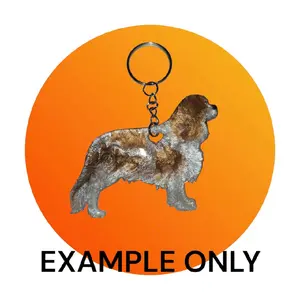 Customizable Resin Kings Charles Cavalier keychain/3D magnet