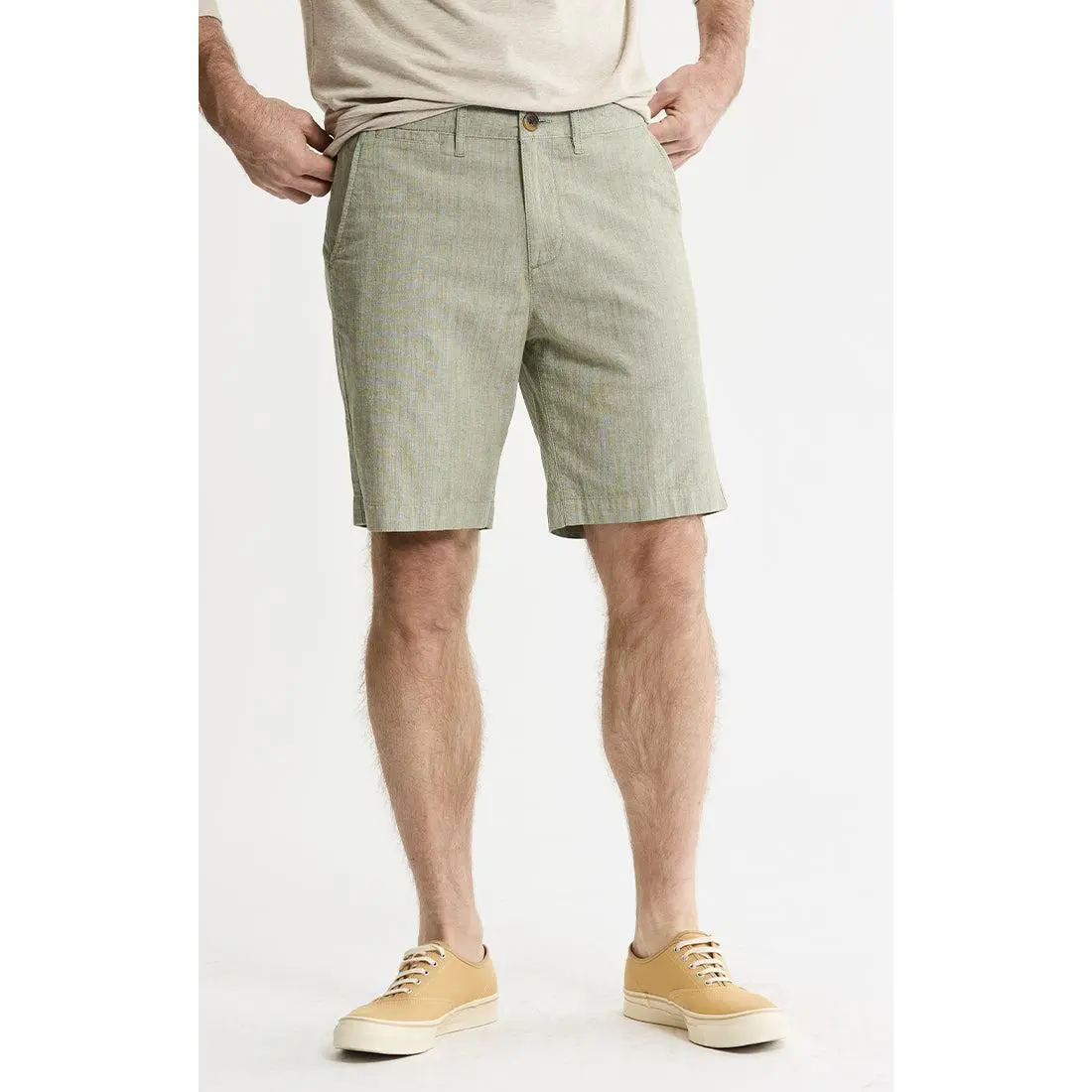 Stretch Chambray Shorts