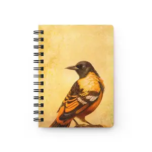 Animal Art Bird - Vintage Bird Spiral Bound Journal, Nature Journal, Landscape Notebook, Gift for Nature Lovers, Eco-Friendly Journal, Writing Journal