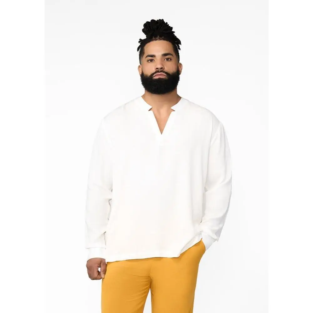Ajisomo Men's African Tunic (White) - Clearance