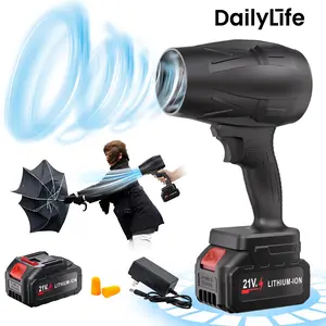 DailyLife Cordless Turbo Jet Blower 21V Lithium-Ion Battery 130000 RPM Air Duster for Car Cleaning Drying Snow Removal BBQ Electronics Perfect Christmas Gift