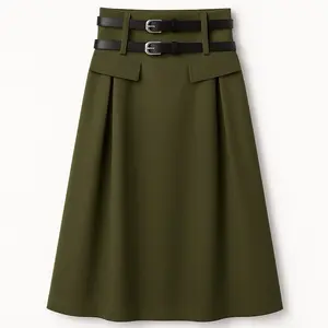 The Emilia Utility Skirt – Modern Military Elegance