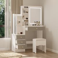 White and Grey with Light