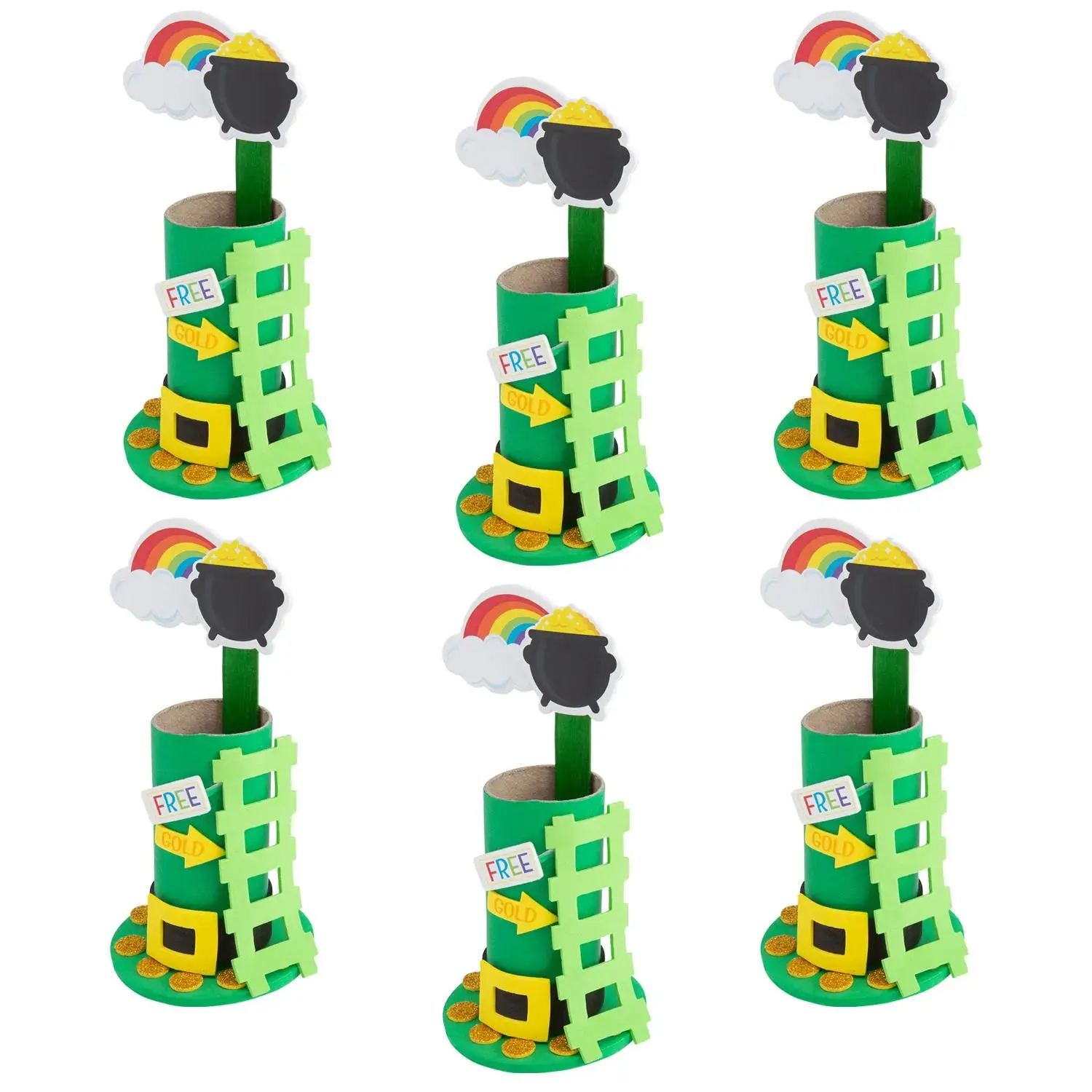 Bulk Leprechaun Trap Craft Kit for Classroom Activities - Makes 48