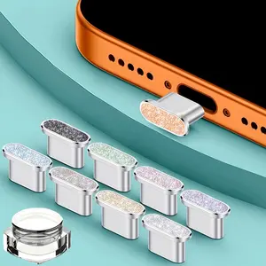 Anti-Dust Plug for iPhone 17 Pro Max/17pro/17 Air, Type-C Charging Port Protector, Compatible with iPhone 17/16/15, Sparkle Dust Plug