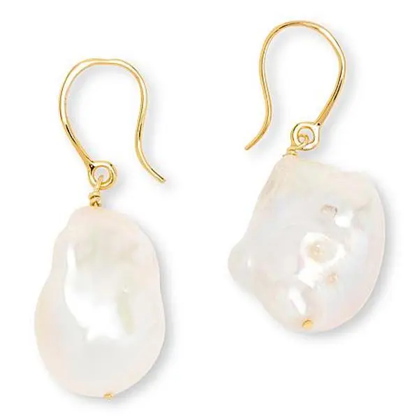 Connie Craig Carroll Jewelry Baroque Cultured Pearl Drop Earrings