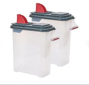 40 Lb Pellet and Multi-Use Storage Dispenser, 2 Pack Container Kitchen