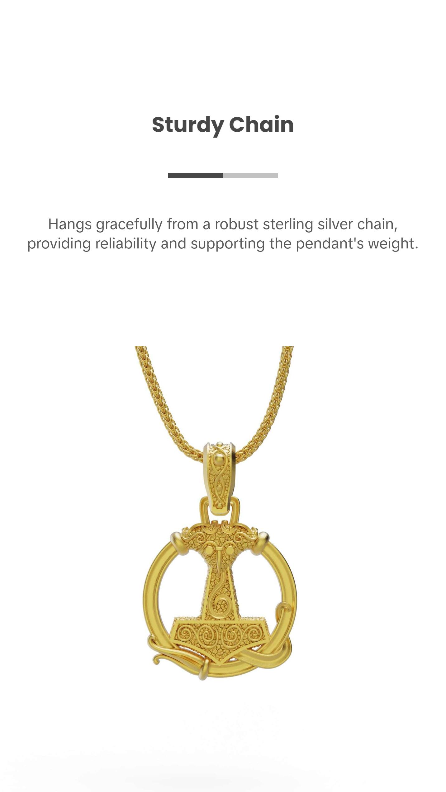 Mjolnir The Thor Hammer Necklace