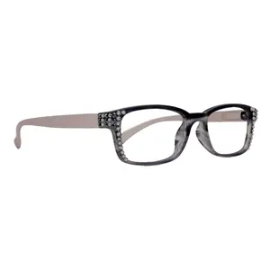 Quinn BLING Genuine European Crystals Optical Quality Aspheric Lenses Scratch Resistant Lead-Free Rectangular Sunglasses NY Fifth Avenue