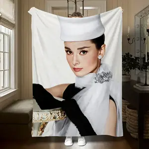 Audrey Hepburn (12) Printed plush blankets are suitable for all seasons, soft and comfortable for sofas, mattresses, offices, outdoor use, camping, travel, and home use. Perfect for Black Frid