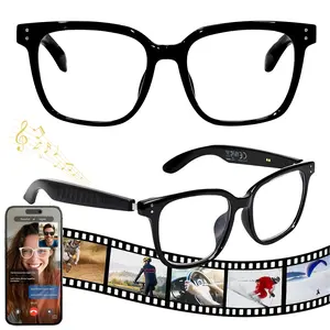Smart Glasses with Chatgpt Translation, Wearable Smart Glasses, Bluetooth-compatible Eyeglasses, Physical Color-Changing Lenses, Multifunctional Audio Glasses for Men and Women