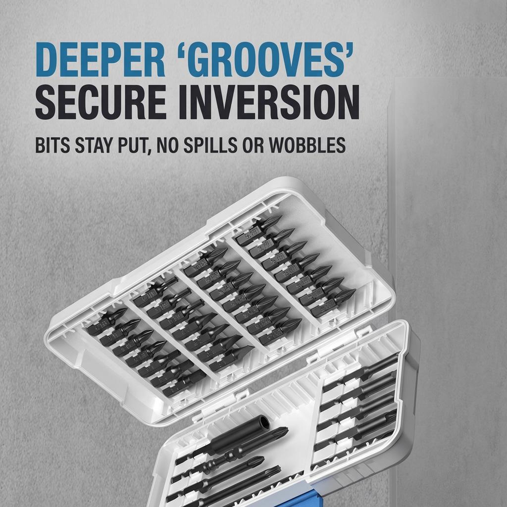 38 PCS S2 Steel Impact Drill Bit Set, High Torque Shock Resistant Screwdriver Bits with Extra Long 95mm Bits for Professional DIY, Home Repair & Automotive