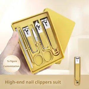 7 in 1 Stainless Steel Professional Grooming Tools Nail Clipper Manicure Pedicure Set Durable Portable High-end Nail Clippers Suit