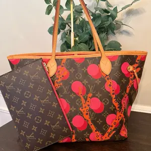Pre-owned Louis Vuitton Canvas Shoulder Bags Neverfull MM Limited Edition 2015