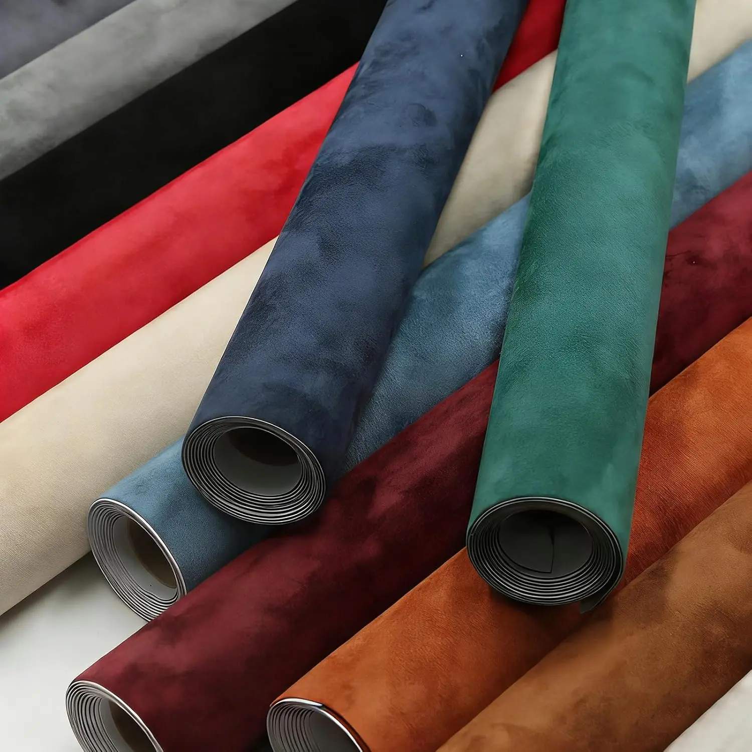 self adhesive suede fabric  peel and stick velvet  furniture repair tape