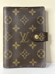 Pre-owned Canvas Small Leather Goods Monogram Agenda PM Organizer