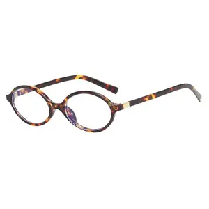 2000s Aesthetic Oval Tortoise Shell Glasses, Lightweight Anti Blue Light Eyeglasses- Y2K Style
