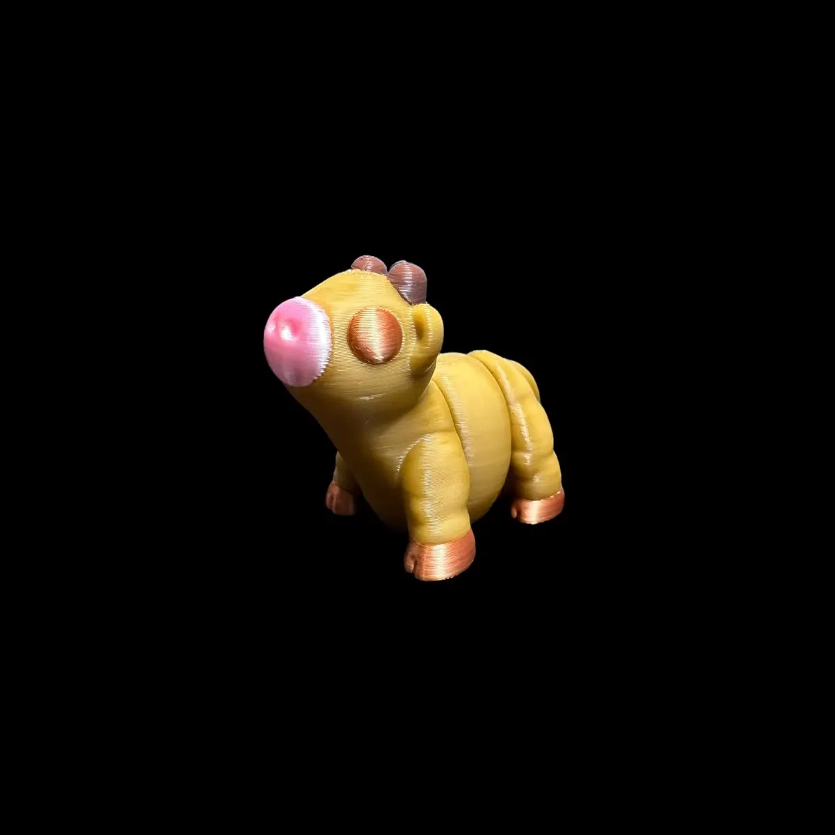 Tiny Cow Articulating Sculpture 3D Print