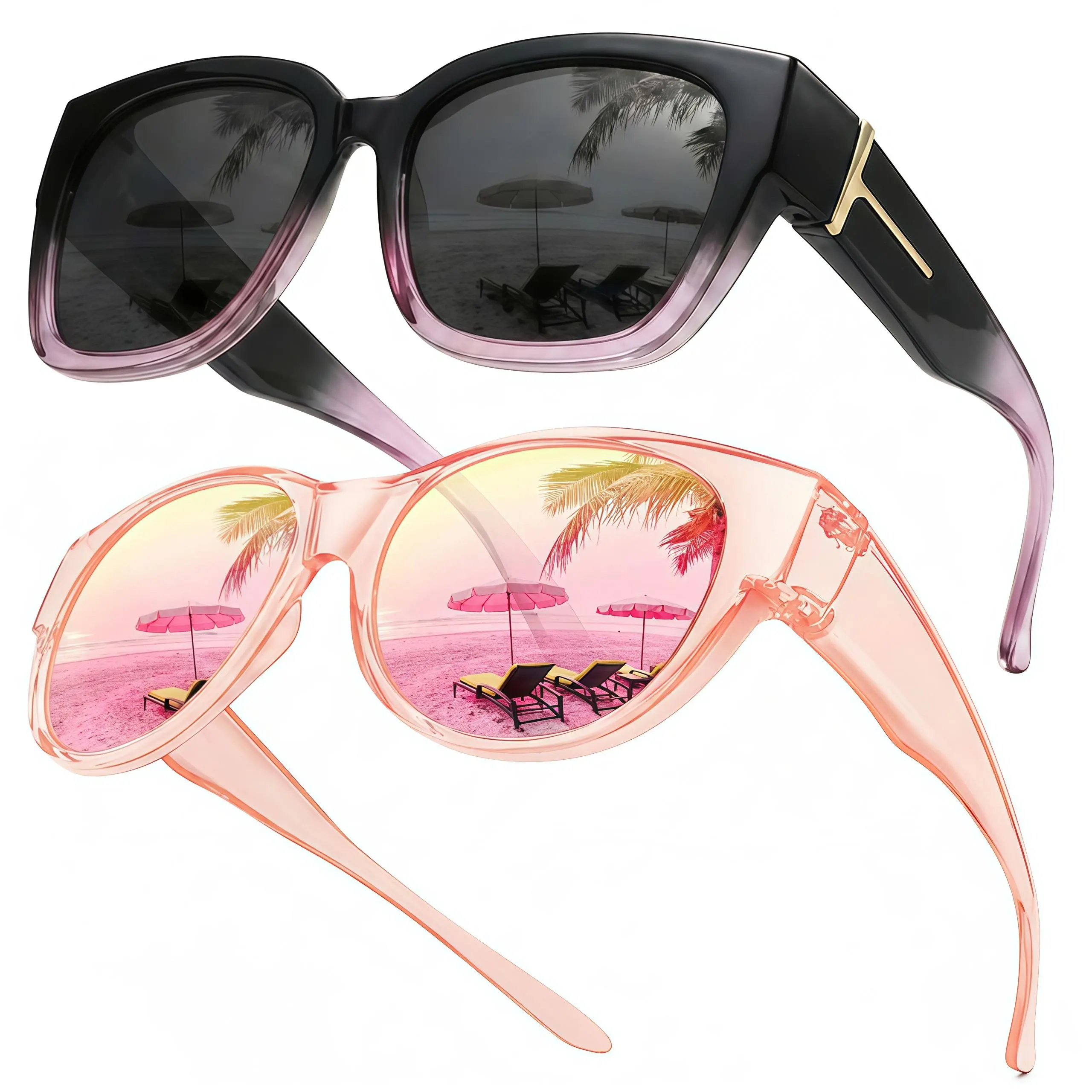 Black-purple + Pink