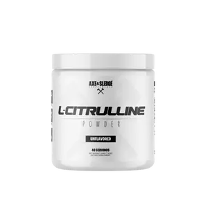 Axe & Sledge Basics Citrulline, 5g Pure L-Citrulline, Boosts Nitric Oxide, Stamina & Endurance | 40 Servings