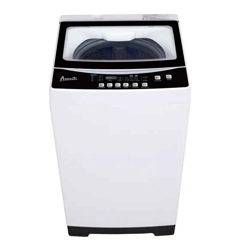 Avanti 1.7 cu. ft. Portable Top-Load Washer Compact and convenient, this 1.7 cu. ft. washer is perfect for apartments, dorms, and small spaces. Features 6 wash cycles, 3 load size options, and hot/cold water settings. Includes extra rinse, delay start, an