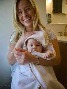 Butterfly Winged Baby Towel - Sandy Tan