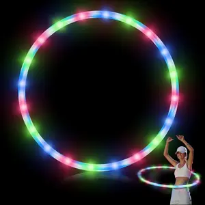 LED Ring Light Fitness Sports Bracelet, Color Changing Glow Band for Dance Dark Gym, No Battery Included, Ideal for Exercise