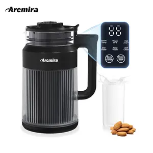 6-in-1 Nut Milk Maker, 8 Blade 27oz Homemade Almond, Soy, Coconut, Oat, Plant Based Milks and Non Dairy Beverages, Soy Milk Maker Machine with Delay Start/Keep Warm/Self-Cleaning/Boil Water