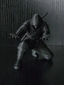 Ninja Warrior Design Pen Holder, Stylish Desk Accessory for Ballpoint & Fountain Pens, Ideal Gift for Friends & Coworkers