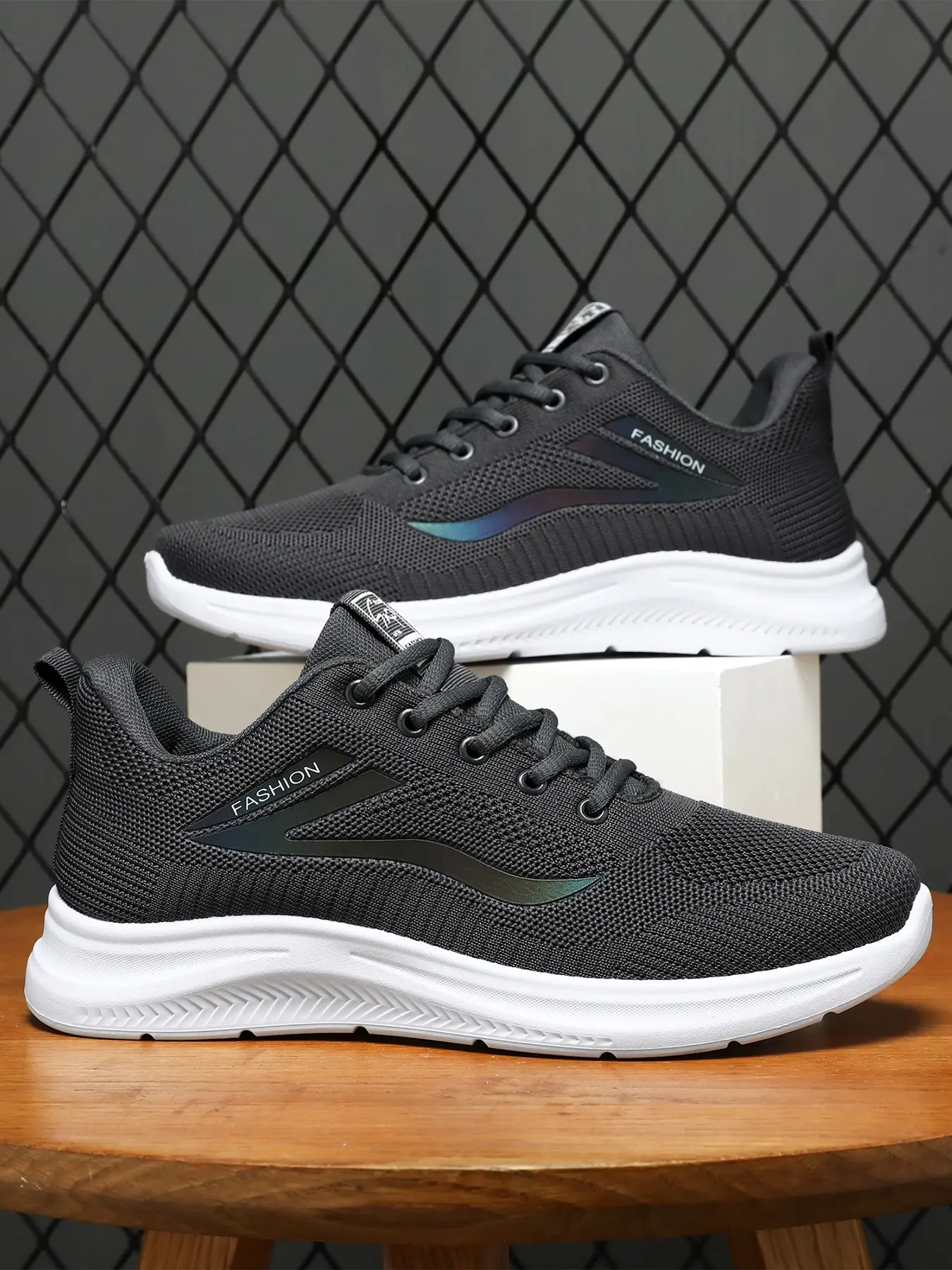 Men's Lightweight Breathable Running Shoes, Comfortable Sports Sneakers with Shock Absorption, Fashion Non-Slip Athletic Footwear, Casual Shoes, Fashionable Shoes, Trendy Running Shoes, Workout Sneakers, Athletic Running Trainers