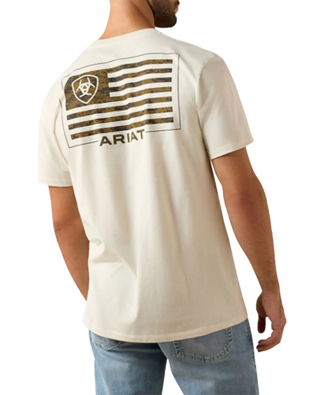 Ariat Men's Men'S Buckle Flag Patriot Short Sleeve Graphic T-Shirt - 10080252 Ariat Men's Men'S Buckle Flag Patriot Short Sleeve Graphic T-Shirt - 10080252