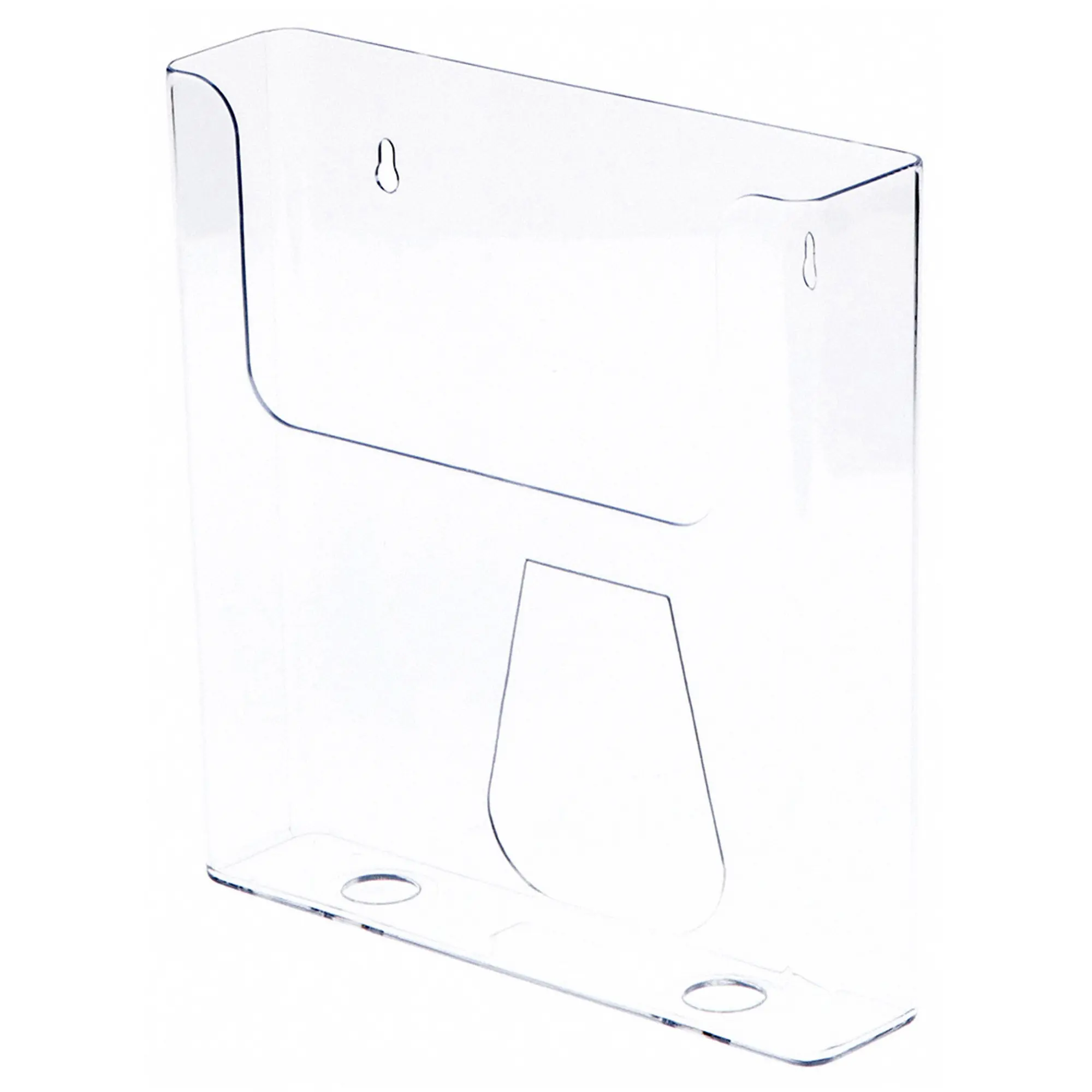 Plymor Clear Acrylic Paper Literature Holder (Wall Mount), Fits 8.5" x 11" Documents