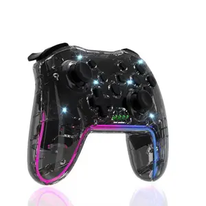 High-performance Wireless, RGB Lighting Gamepad with 3D Joystick & Turbo & Adjustable Vibration, Rechargeable Controller for Multiple Systems Premium Gaming Controllers