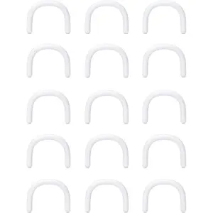 16G 14G 12G 10G 8G 6G 4G 2G Plastic Septum Retainer Stretching Kit  U Shape Septum Rings Pincher  Retainer for  Work