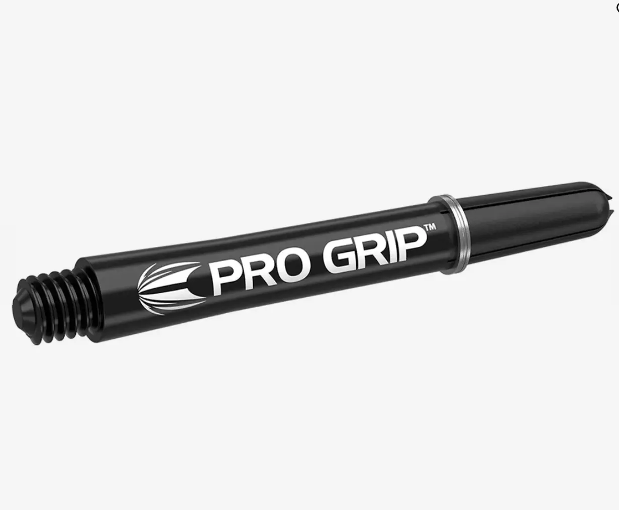 Target Darts Pro Grip Intermediate Nylon Darts Shafts, 3-Set - Durable Moulded Shape for Secure Flight Grip and Easy Sliding, Easily Slides, Molded, 3-Pack, Secure Fit, Easy Flight Sliding