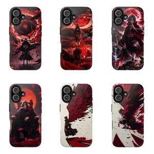 Shadow Raven Clan Leader U.itachi Anime-Style Case for iPhone 17-7 Pro Max Plus & Samsung Galaxy S25-S21 Ultra Plus - Dynamic Aesthetic Phone Cover unisex