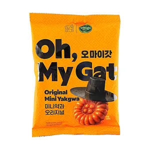 Bibigo Mini Yakgwa - Traditional Korean Honey Cookies, Original Flavor, Snack Pack, 10.5 oz