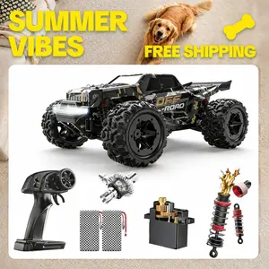 DEERC 1:16 All Terrain Fast RC Cars 40 KPH, 4WD Electric Off-Road Remote Control Monster Truck, 2.4Ghz High Speed Car, Monster Truck with 2 Batteries tiktokshopspringglowup