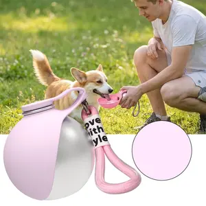 2026 NEW 2-in-1 Portable Dog Water Bottle for Small Dogs - Leak-Proof & Compact Dog Travel, Foldable Pet Water Bottle for Small Dog Walking, Hiking & Travel
