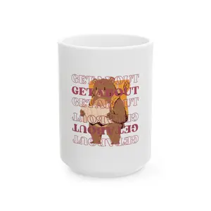 Getabout Bear Ceramic Mug, (11oz, 15oz)