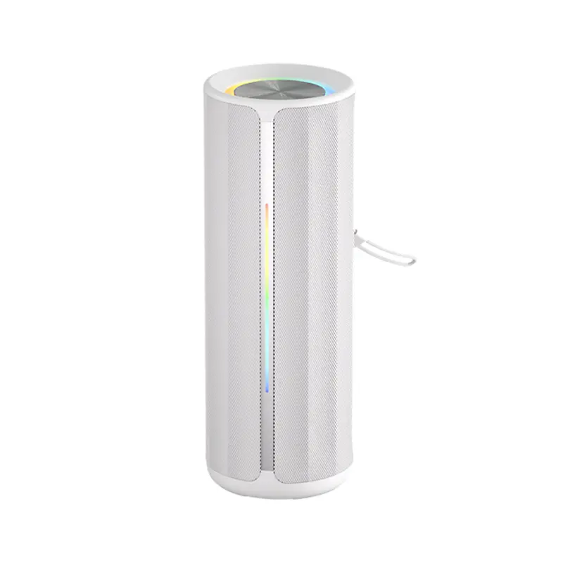BrawRing Portable Bluetooth Speaker, Wireless Stereo Sound with Dynamic RGB Lights, TF Card USB AUX FM Support, Long Playtime Speaker for Home Party Outdoor Travel