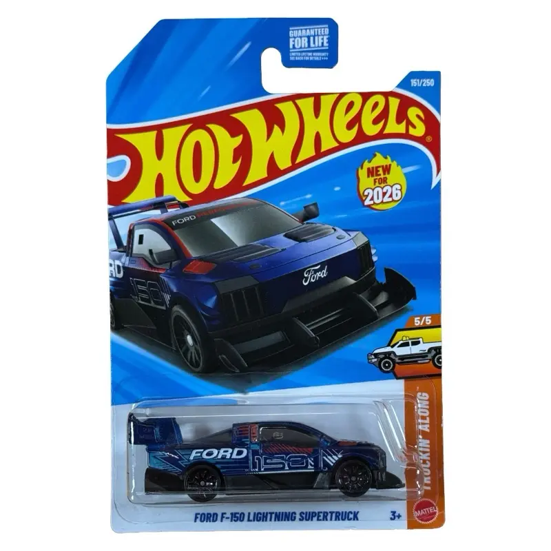Hot Wheels Mainline Ford F-150 Lightning SuperTruck Blue HW Truckin’ 5/5