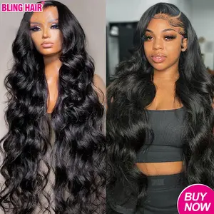 Bling Hair 13x6 Lace Front Wigs Human Hair Pre Plucked Body Wave HD Lace Front Wigs Human Hair 180% Density Frontal Wigs Human Hair #SummerVibes