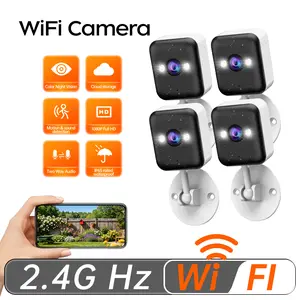 【JOOAN MINI 1080P FHD WiFi Security Camera】Waterproof For Indoor And Outdoor Use, Bluetooth/2.4G WiFi Dual Connectivity, Usable Without Network, Color Night Vision With Spotlight, Two-Way Intercom, Motion Detection, Quick Setup, One-Year Warranty