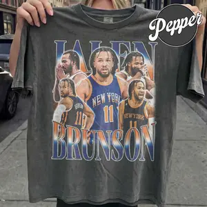 [Sale Up To 60%] Jalen Brunson #11 New York Basketball Bootleg Rap Style Vintage Comfort Colors Shirt