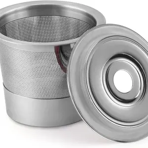 Reusable K-Cups, Stainless Steel Refillable K-Cups for Keurig Coffee Makers, Metal K-Cup Coffee Pods, K-Cup Filters, Coffee Capsule Filters