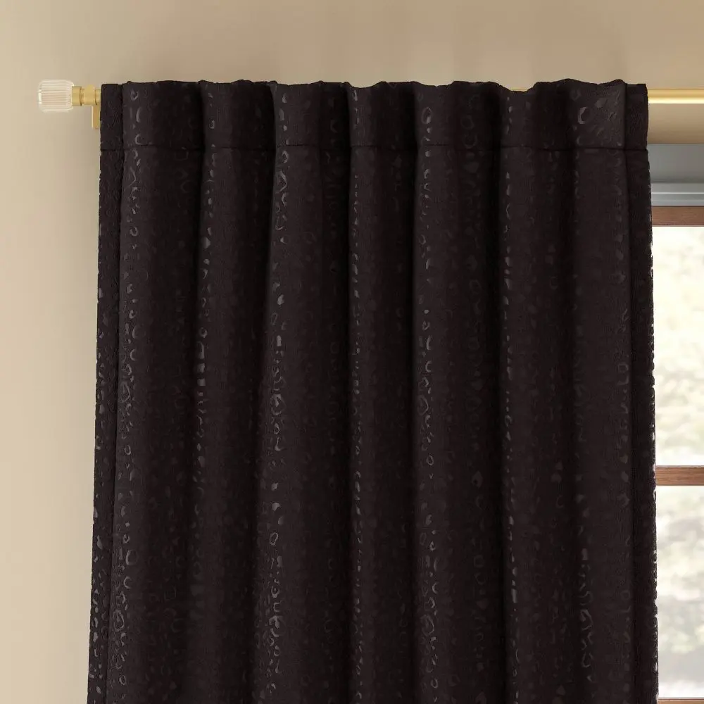 Blackout Embossed Velvet Curtain Panel - Threshold Blackout Embossed Velvet Curtain Panel - Threshold