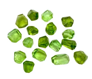 New Moon Beginnings Faceted Peridot Crystal - Green Color, Elegant Design, Natural Cut, Includes Assorted Sizes