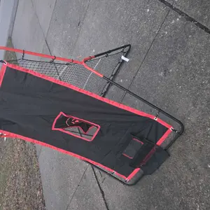 VEVOR Baseball And Softball Rebounder Net, 3.5 x 4.5 ft 2-in-1 Switch Hitter Pitch Trainer, PitchBack Baseball Pitching Return Trainer Nest, Bounce Back Net for Fielding/Throwing Practice